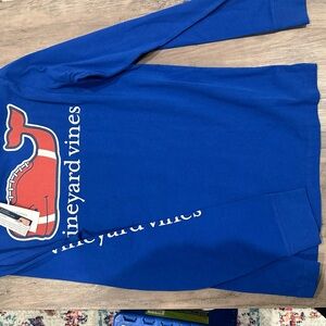 Vineyard Vines Royal Blue Whale Logo Shirt